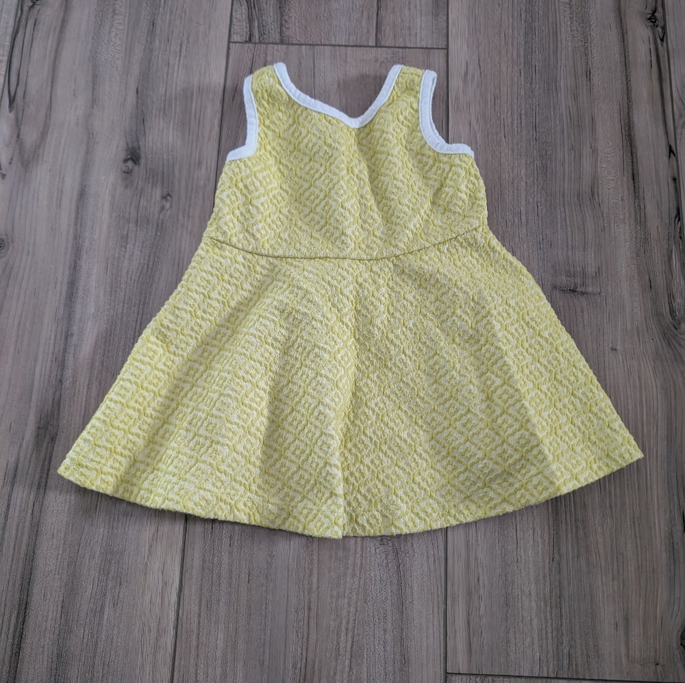 Janie and Jack Yellow Sleeveless Scoop Neck Sundress Sz 3-6 months